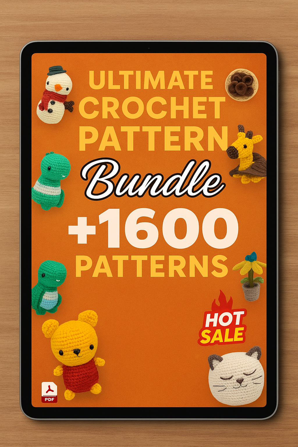 🧶 Knit It Right Crochet Pattern Mega Bundle – 1,600+ Patterns + Bonuses!